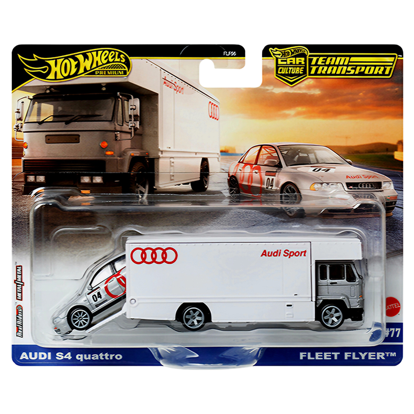 Hot Wheels Team Transport Audi S4 Quattro / Fleet Flyer #77