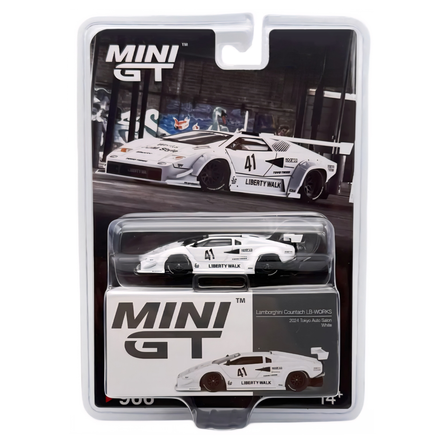 Mini GT Lamborghini Countach LB-WORKS White 2024 Tokyo Auto Salon