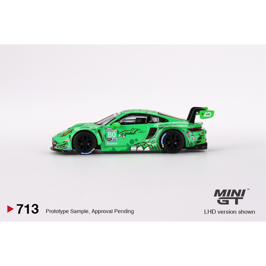 Mini GT Porsche 911 GT3 R #80 GTD AO Racing 2023 IMSA Sebring 12 Hrs