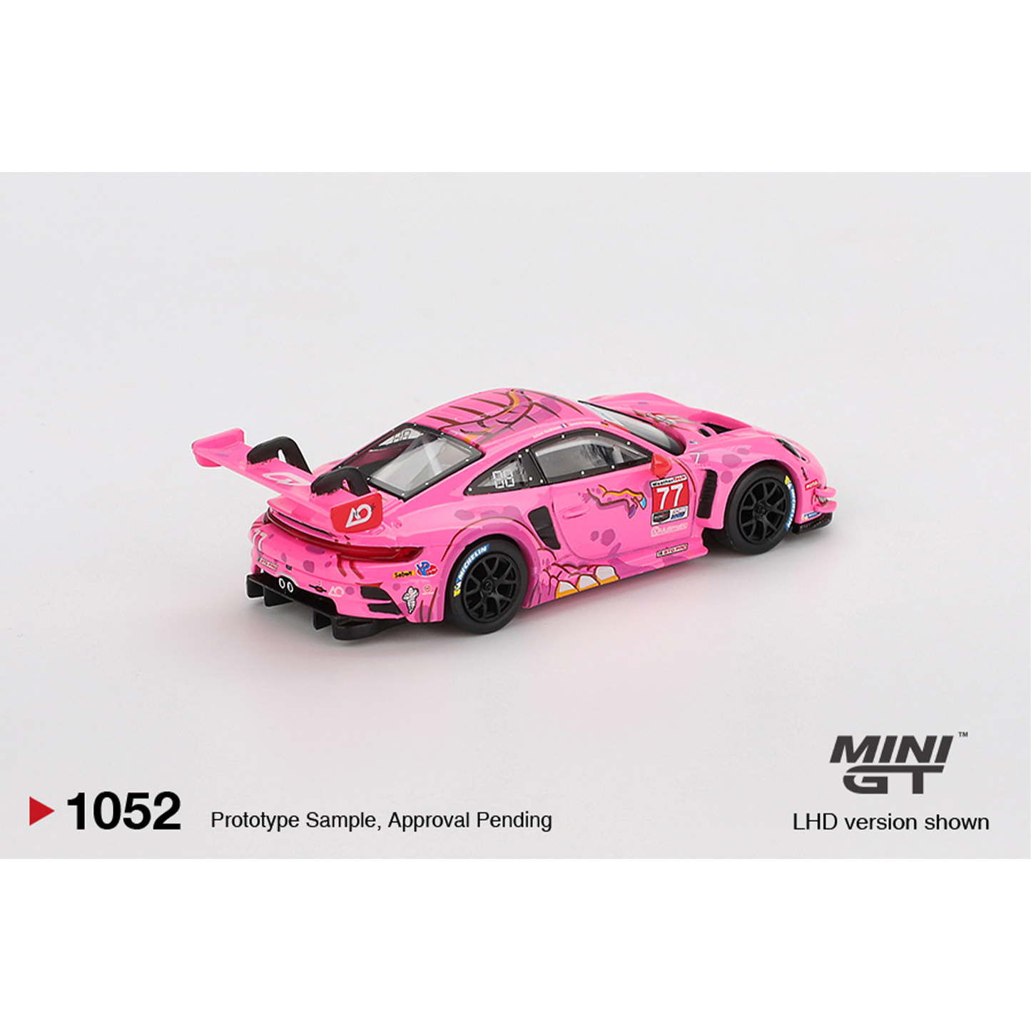 Mini GT Porsche 911 GT3 R #77 AO Racing 2024 IMSA ROAD AMERICA
