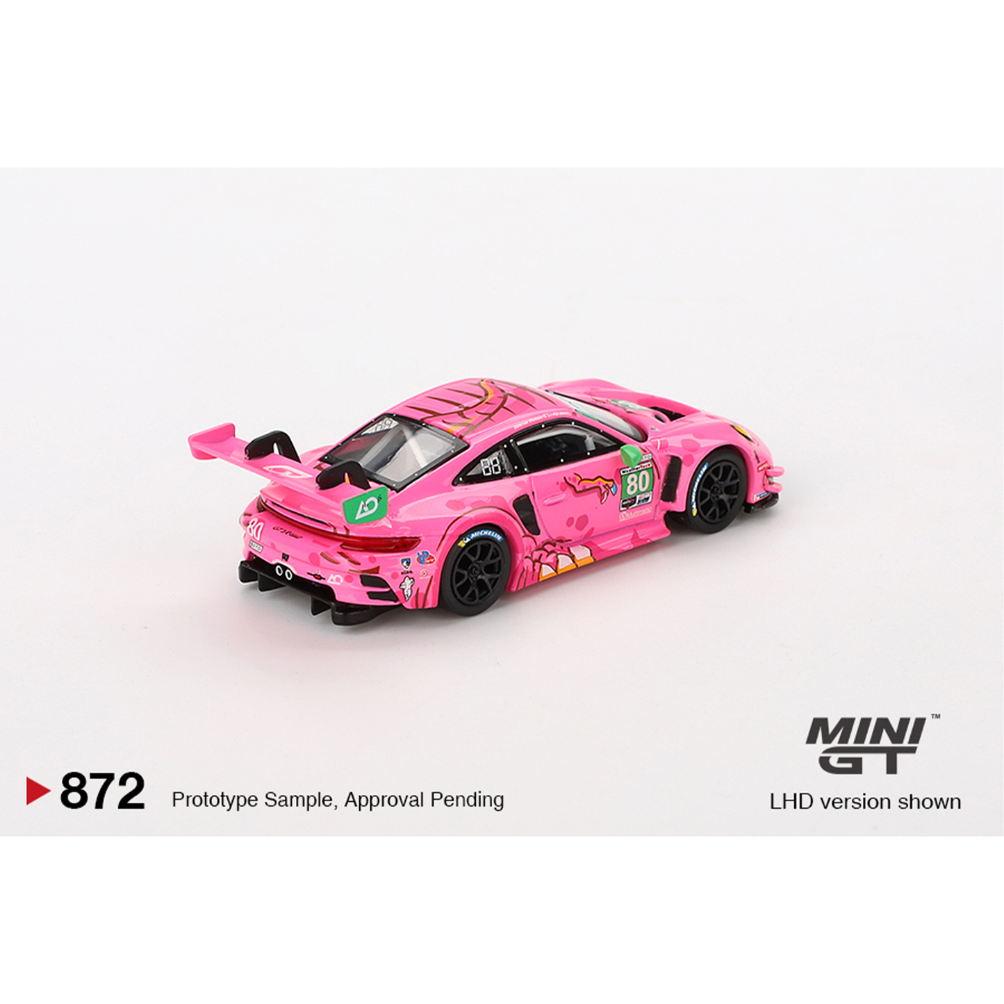 Mini GT Porsche 911 GT3 R #80 AO Racing 2023 IMSA VIRginia