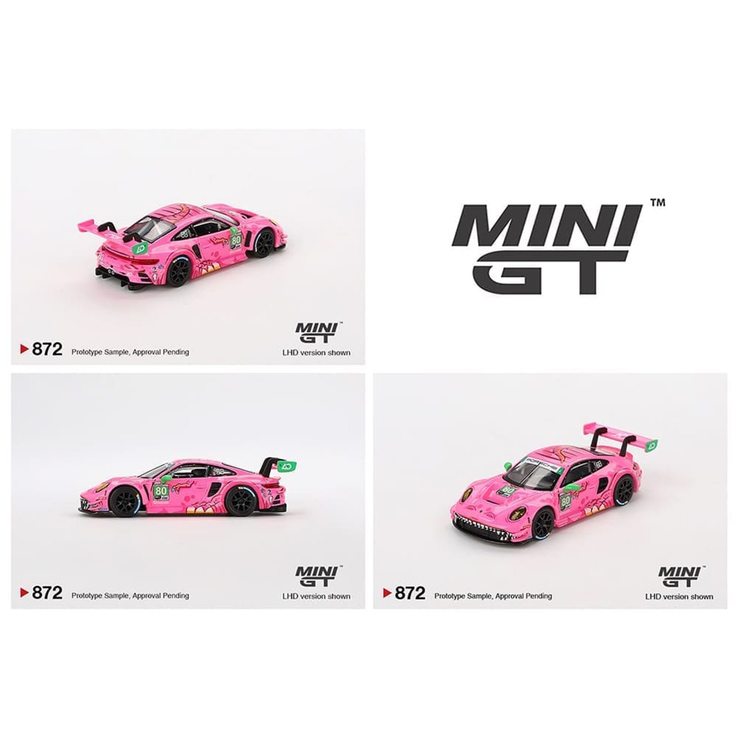 Mini GT Porsche 911 GT3 R #80 AO Racing 2023 IMSA VIRginia