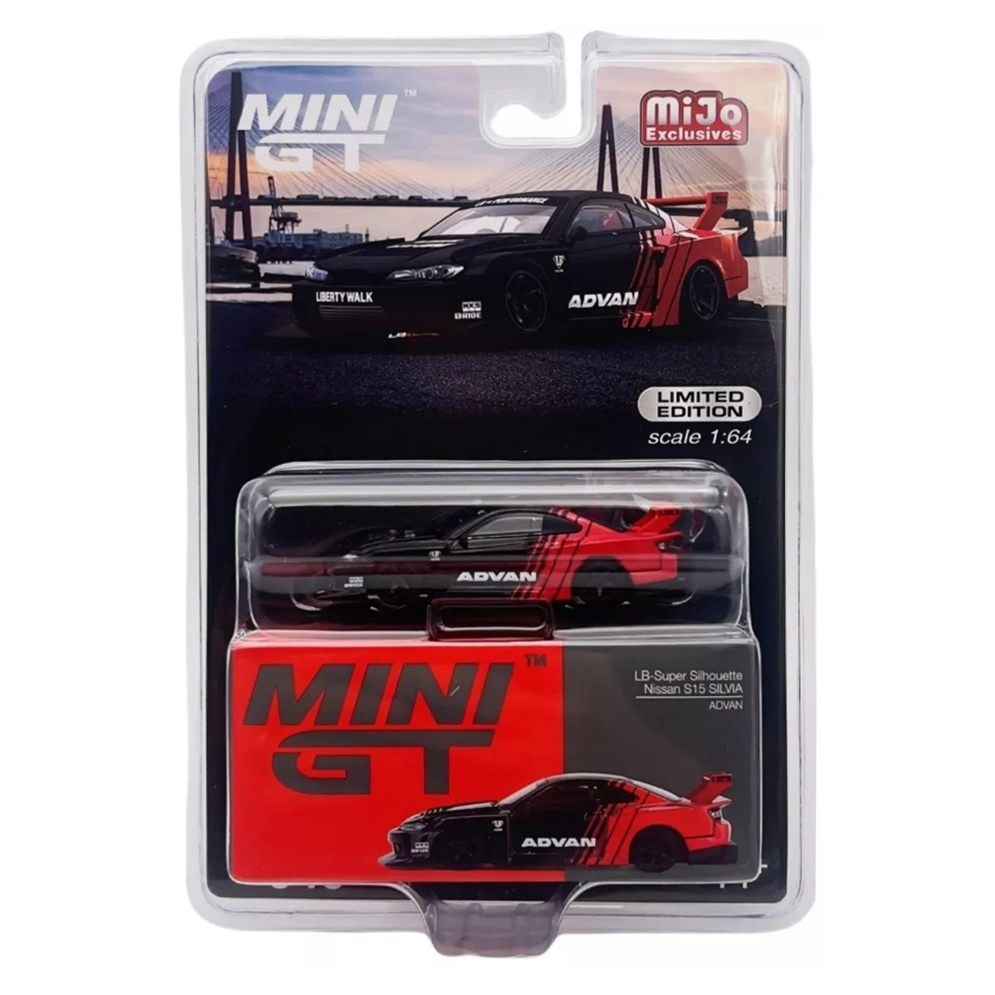 Mini GT Nissan LB-Super Silhouette S15 Silvia, Advan