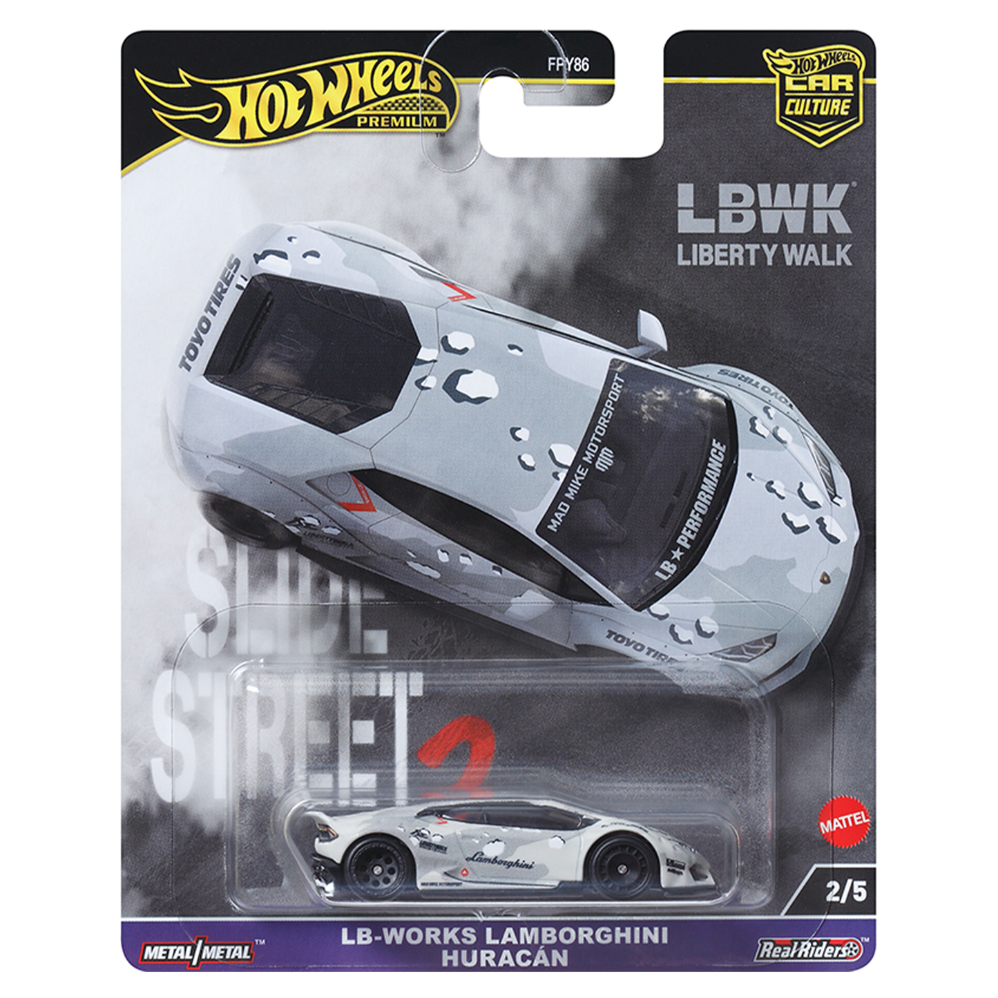 Hot Wheels Slide Street ll LB-Works Lamborghini Huracan
