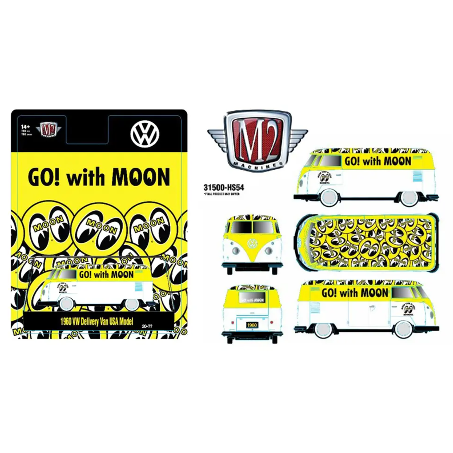 M2 1960 Volkswagen Delivery Van, USA Model Mooneyes