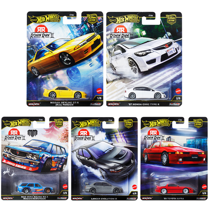 Hot Wheels Car Culture 2025 M Case RONIN RUN ll - 5 CAR SET
