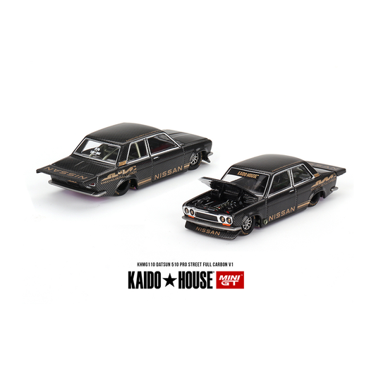 Kaido House X Mini GT Datsun 510 Pro Street Full Carbon V1