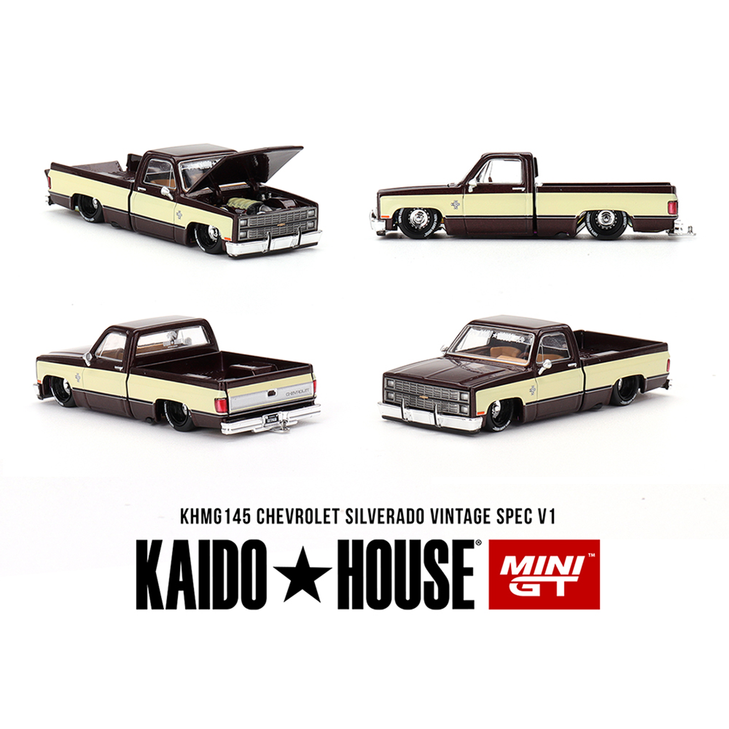 Kaido House X Mini GT Chevrolet Silverado KAIDO Vintage Spec V1