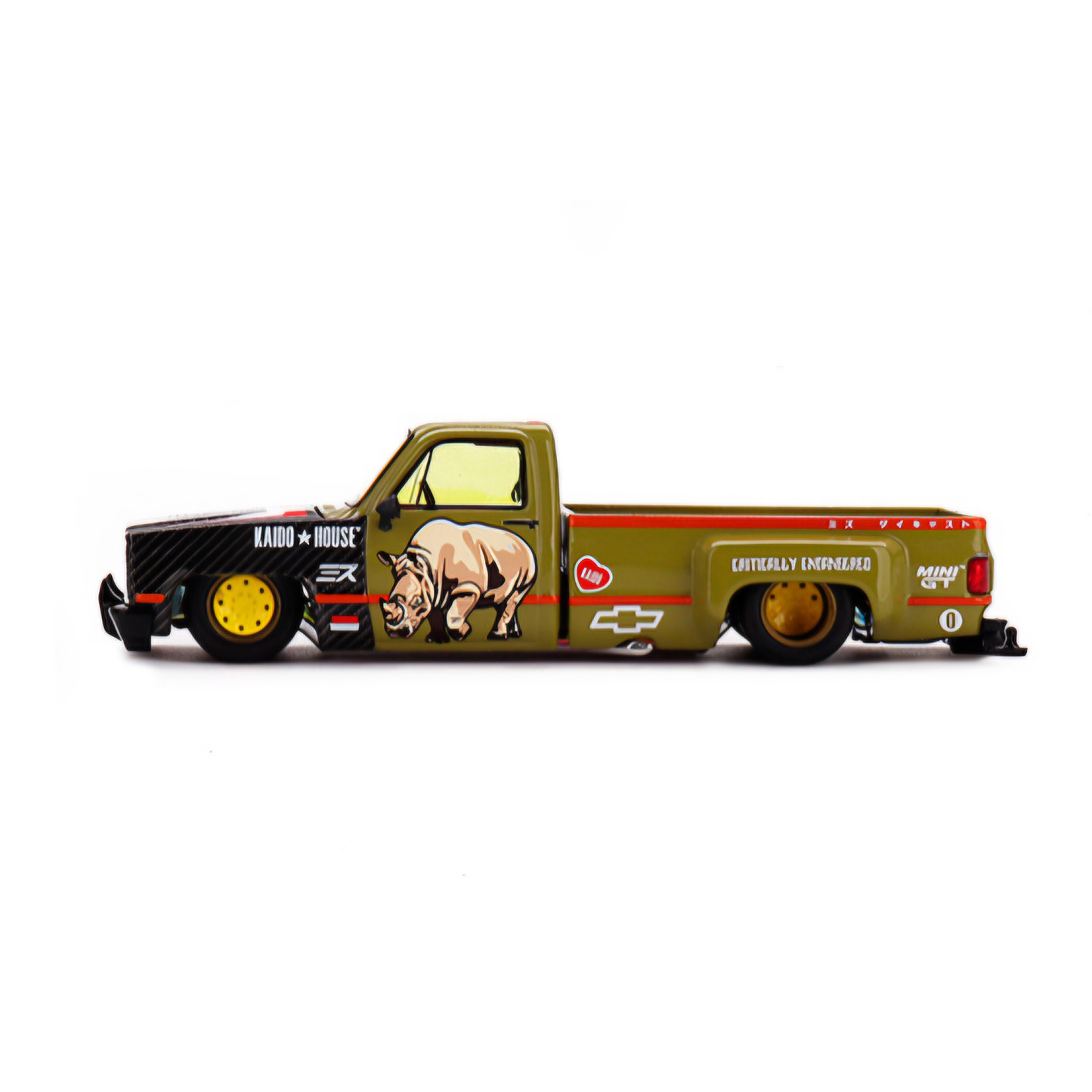Kaido House Chevrolet Silverado Dually Sumatran Rhino x Mizu Diecast