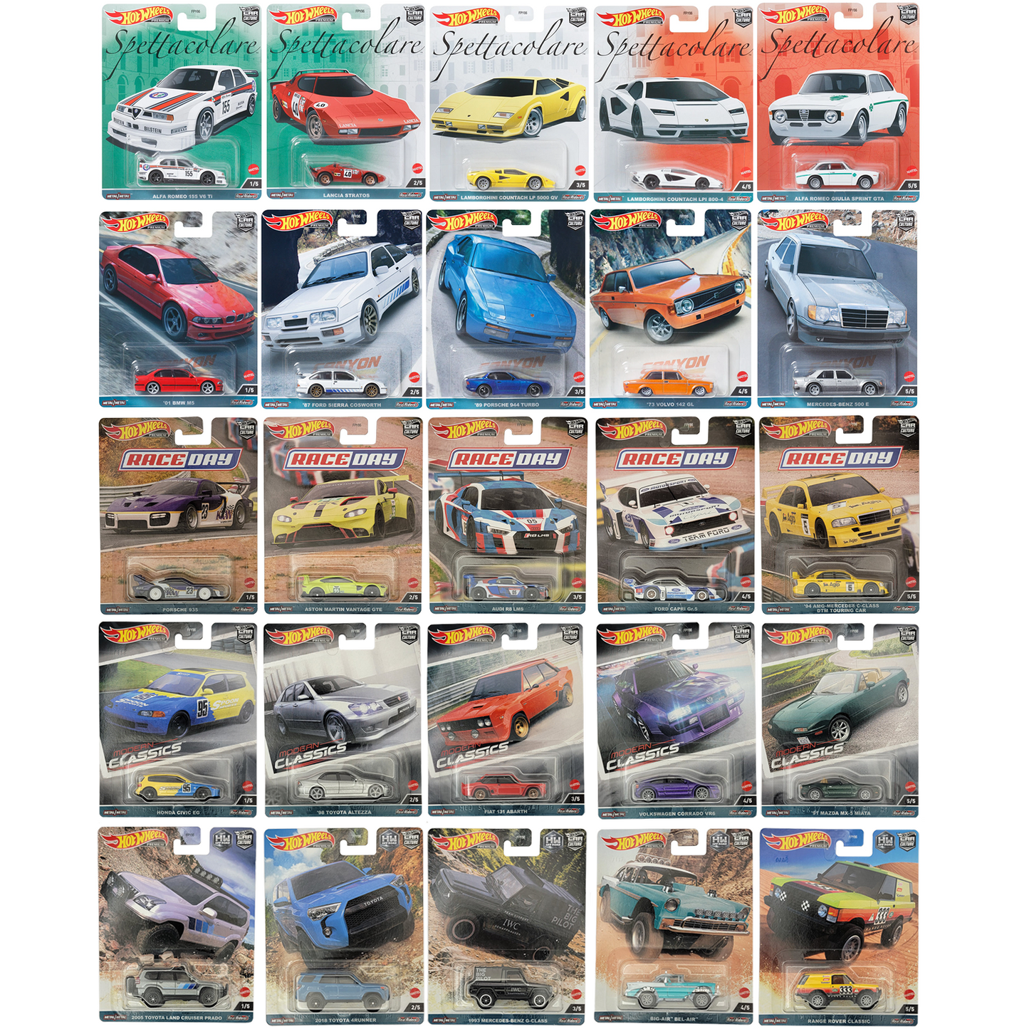 Hot Wheels Car Culture - YOU PICK