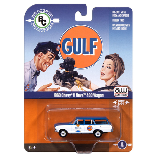 Auto World 1963 Chevrolet II Nova Wagon GULF