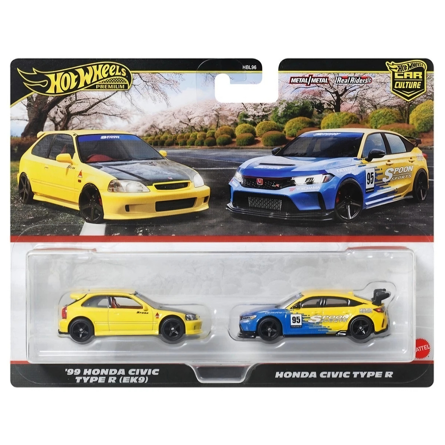 Car Culture Premium 2-pack '99 Honda Civic Type R EK9 / Honda Civic Type R