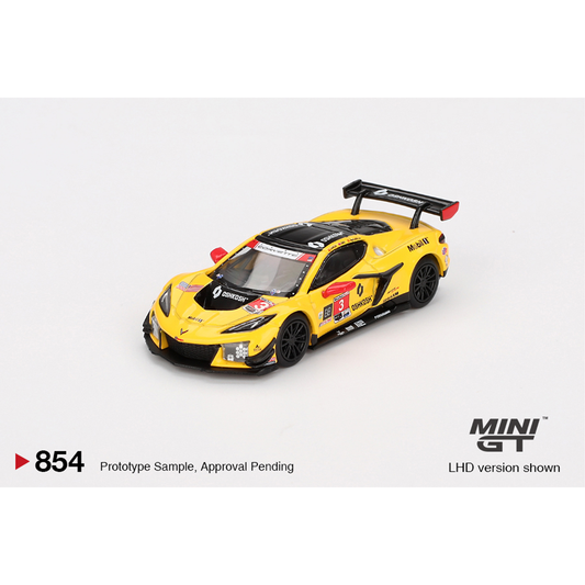 Mini GT Chevrolet Corvette Z06 GT3.R #3 Corvette Racing by Pratt Miller Motorsports 2024 IMSA Daytona 24 Hrs