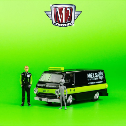 M2 Diorama Auto-Figs 1964 Dodge A100 Panel Van "Area 51 Theme"