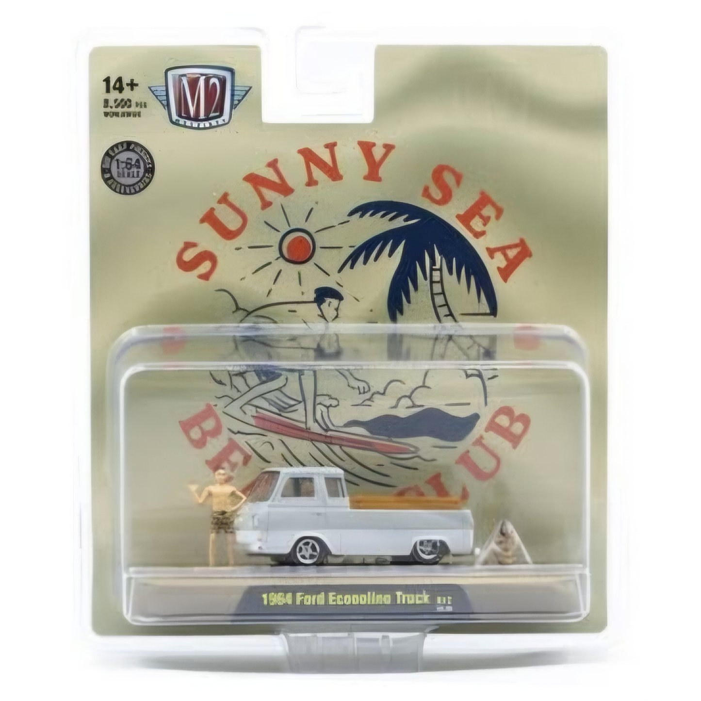 M2 Diorama Auto-Figs 1964 Ford Econoline Truck "Sunny Sea Beach Club"