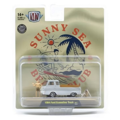 M2 Diorama Auto-Figs 1964 Ford Econoline Truck "Sunny Sea Beach Club"