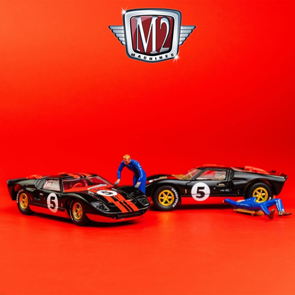 M2 Diorama Auto-Figs 1966 Ford GT40 MK II "Victory Speed Garage"