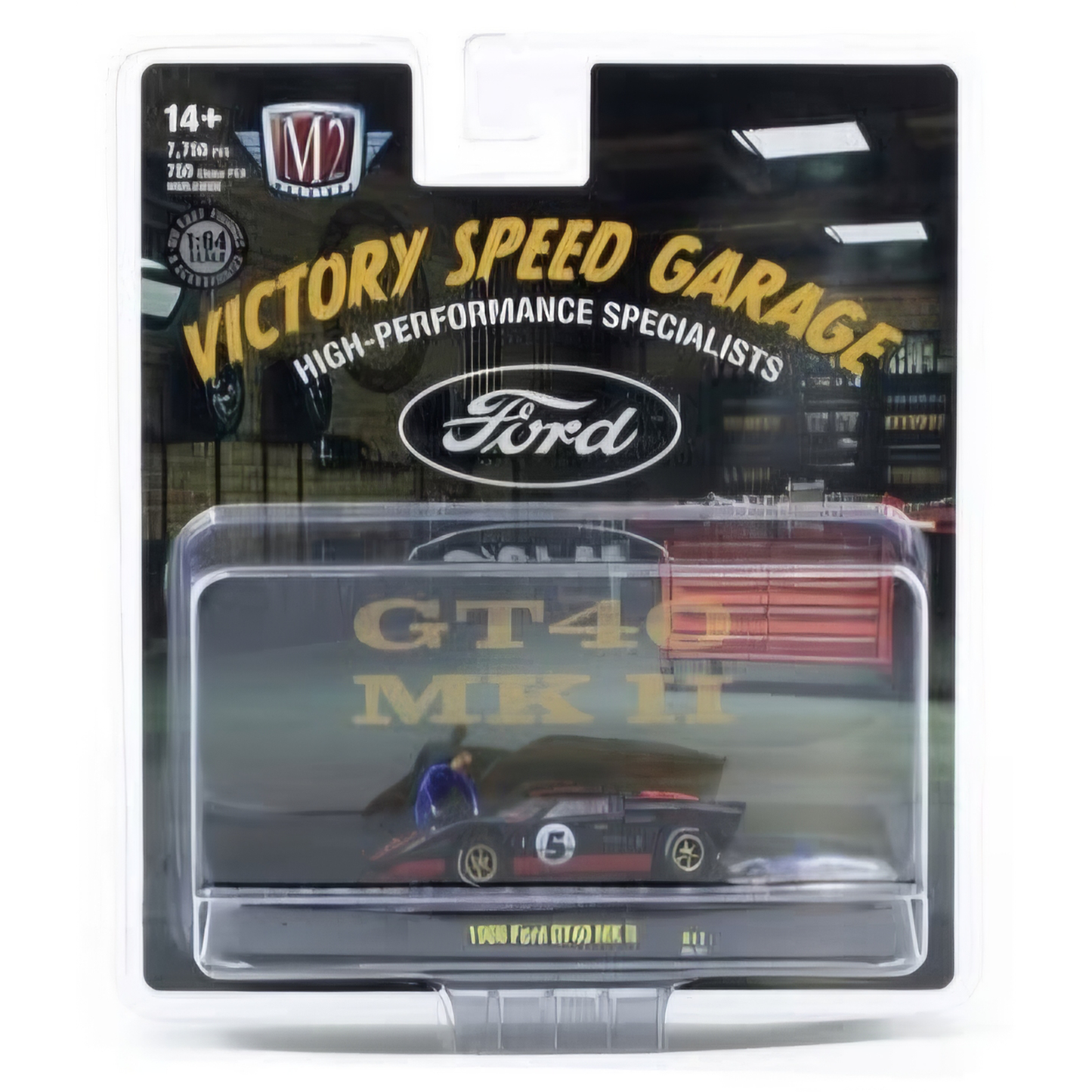 M2 Diorama Auto-Figs 1966 Ford GT40 MK II "Victory Speed Garage"