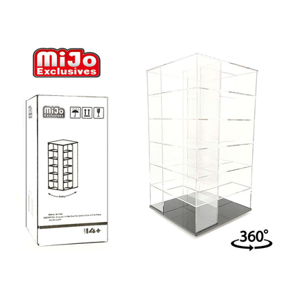 Display Case, Mijo Exclusives Large 24-Car Display Desk Top Spinner