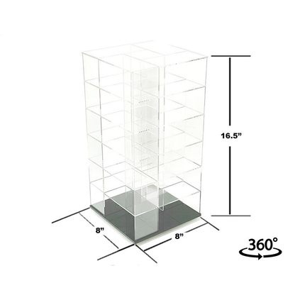 Display Case, Mijo Exclusives Large 24-Car Display Desk Top Spinner