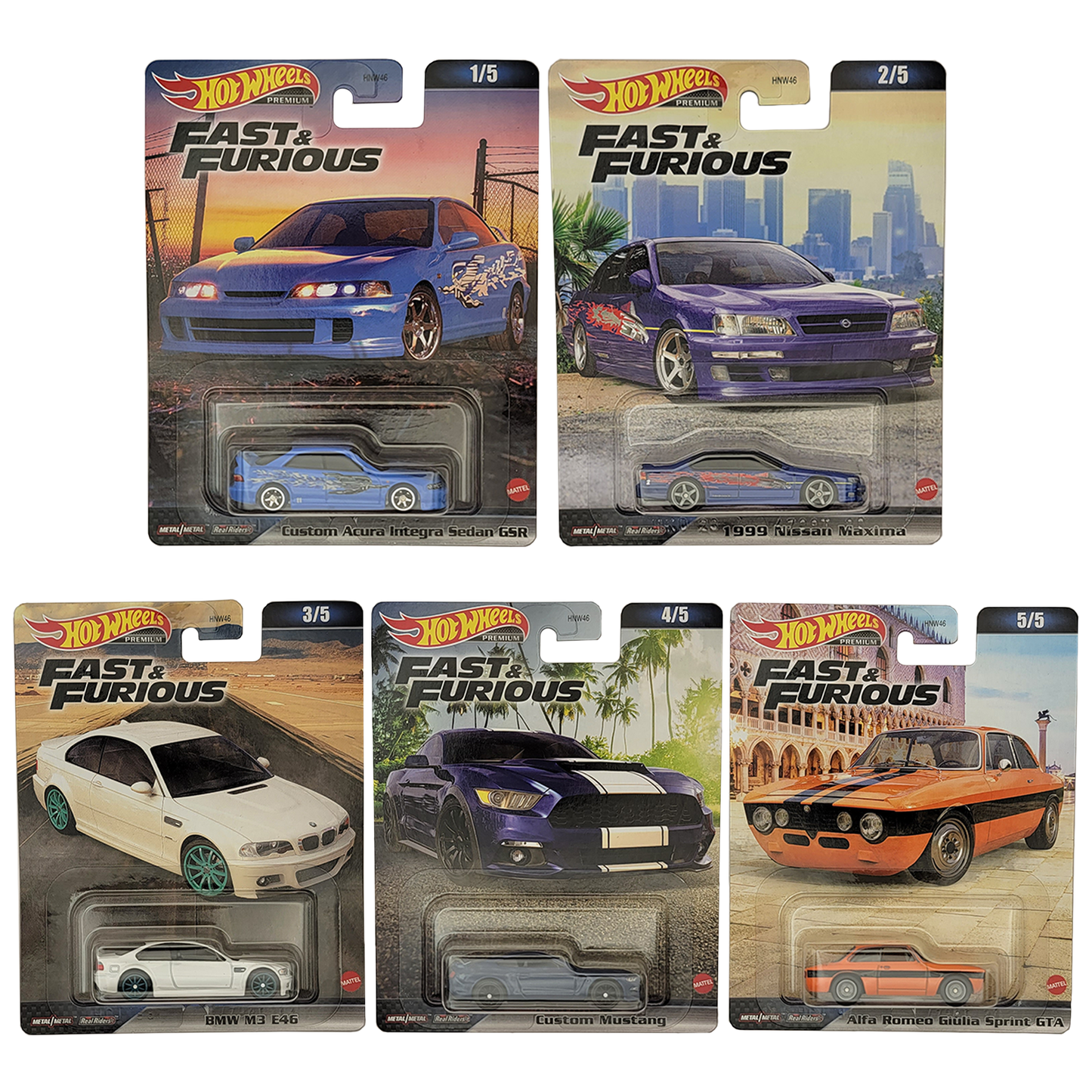 Hot Wheels Fast & Furious 2023 Set C - 5 CAR SET