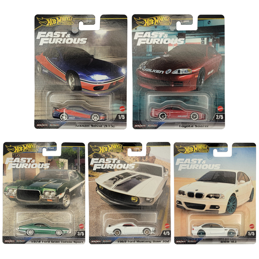 Hot Wheels Fast & Furious 2024 Set B - 5 CAR SET