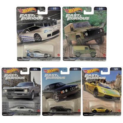 Hot Wheels Fast & Furious 2023 Set D - 5 CAR SET