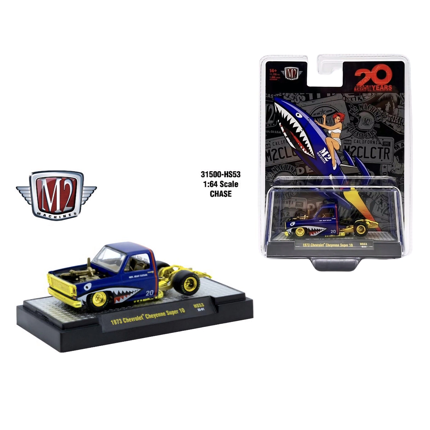 M2 1973 Chevrolet Cheyenne Super 10 Bedless Truck - CHASE