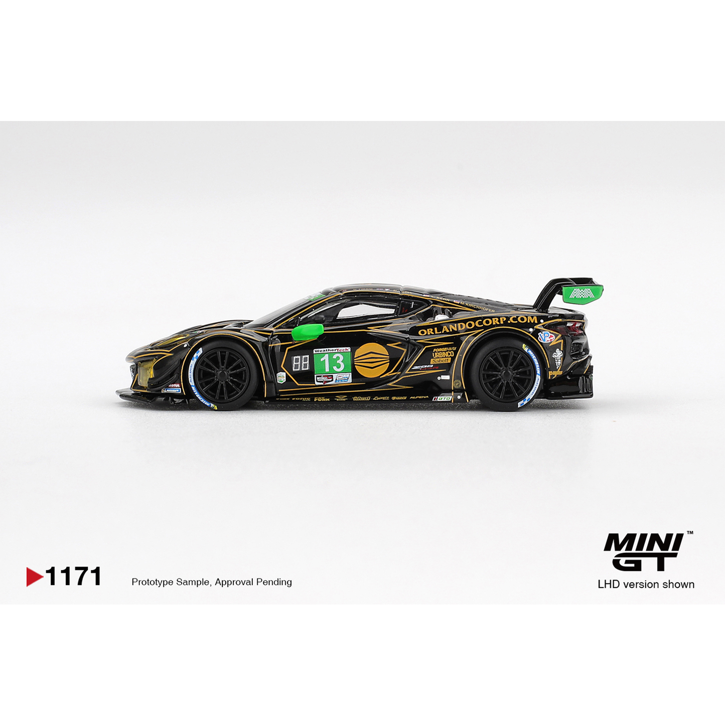 Mini GT Chevrolet Corvette Z06 GT3.R #13 AWA 2025 IMSA Daytona 24 Hrs
