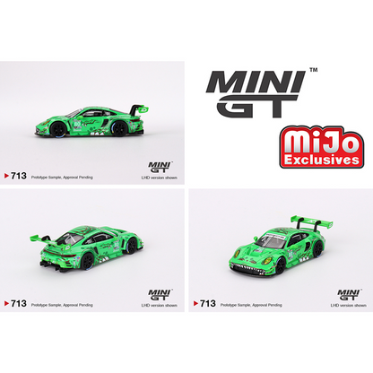 Mini GT Porsche 911 GT3 R #80 GTD AO Racing 2023 IMSA Sebring 12 Hrs