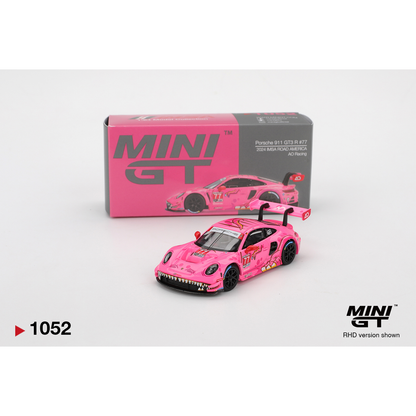 Mini GT Porsche 911 GT3 R #77 AO Racing 2024 IMSA ROAD AMERICA