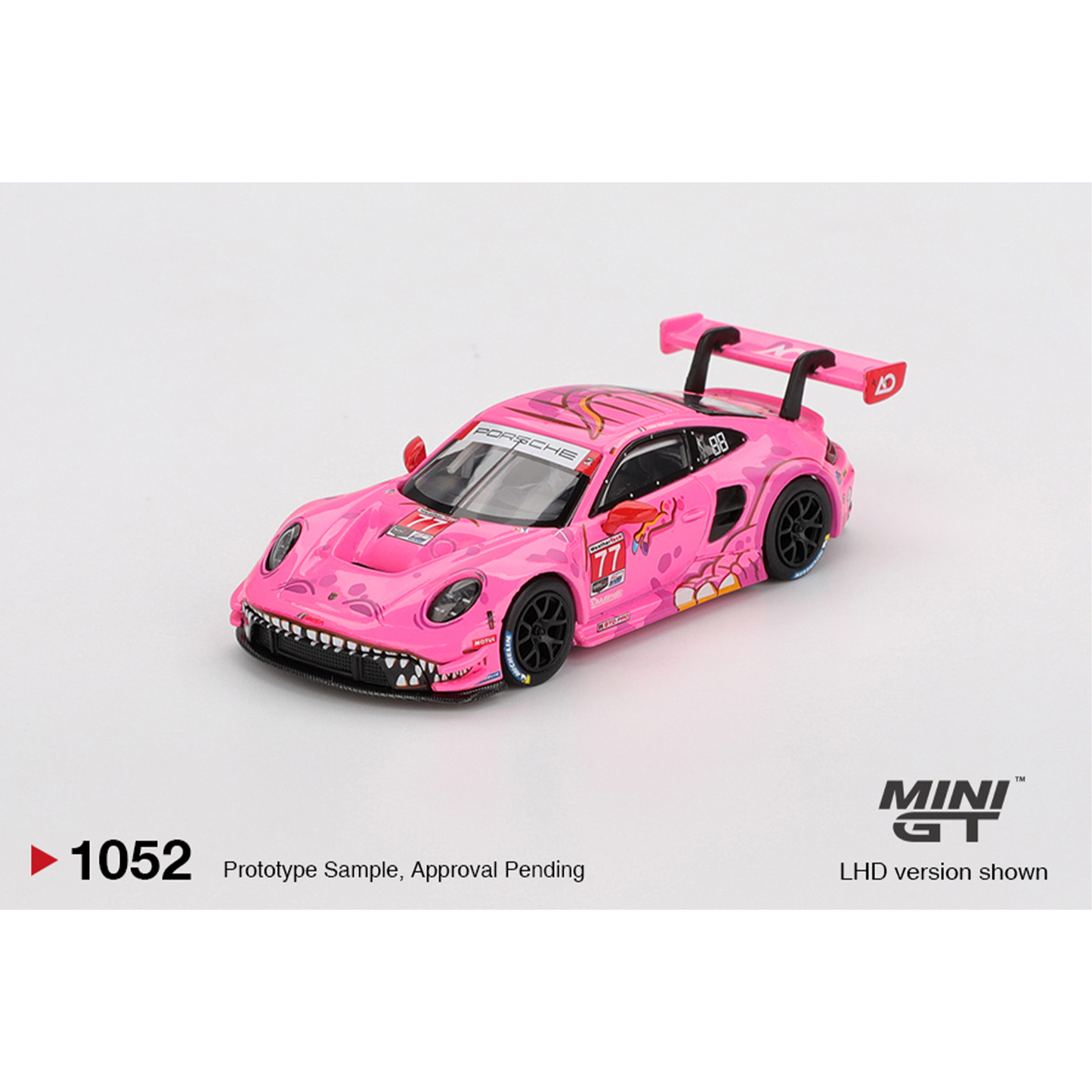 Mini GT Porsche 911 GT3 R #77 AO Racing 2024 IMSA ROAD AMERICA
