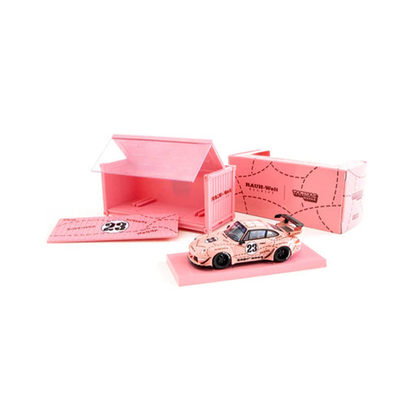 Tarmac Works 1:64 RWB 993 Sopranos “Pink Pig” With Container - Limited Edition & Numbered