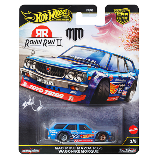 Hot Wheels Ronin Run ll Mad Mike Mazda RX-3 Wagon