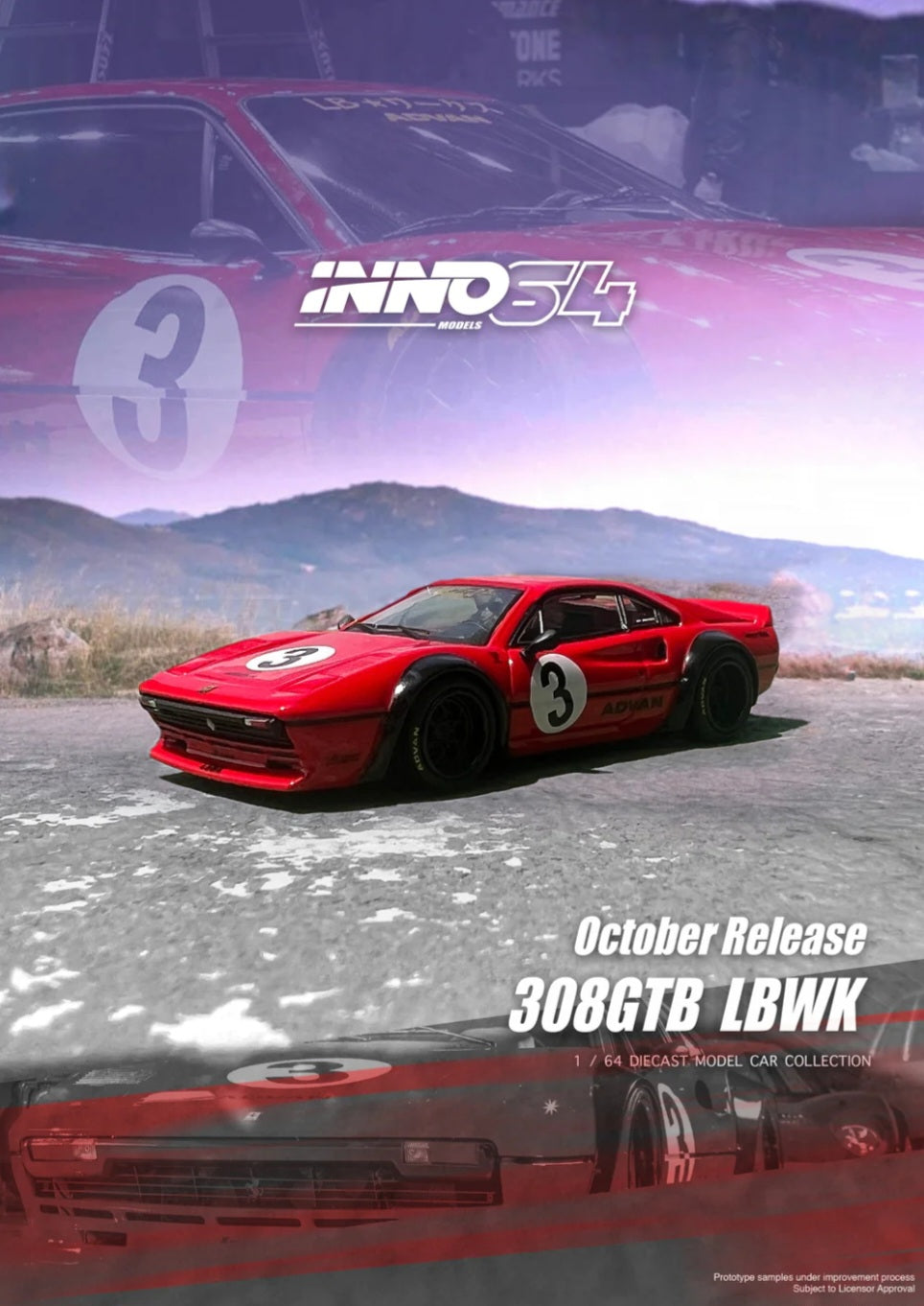 Inno64 Ferrari 308GTB Liberty Walk