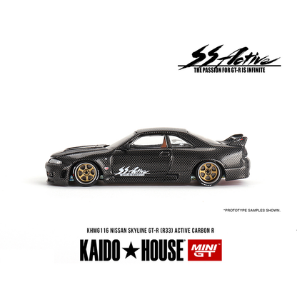 Kaido House X Mini GT Nissan Skyline GT-R R33 Active Carbon R