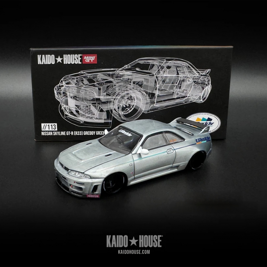 Kaido House X Mini GT Nissan Skyline GT-R R33 Greddy GR33 V1 - Chase