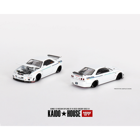 Kaido House X Mini GT Nissan Skyline GT-R R33 Greddy GR33 V1