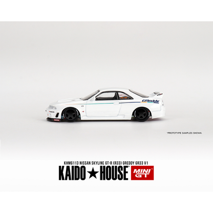 Kaido House X Mini GT Nissan Skyline GT-R R33 Greddy GR33 V1