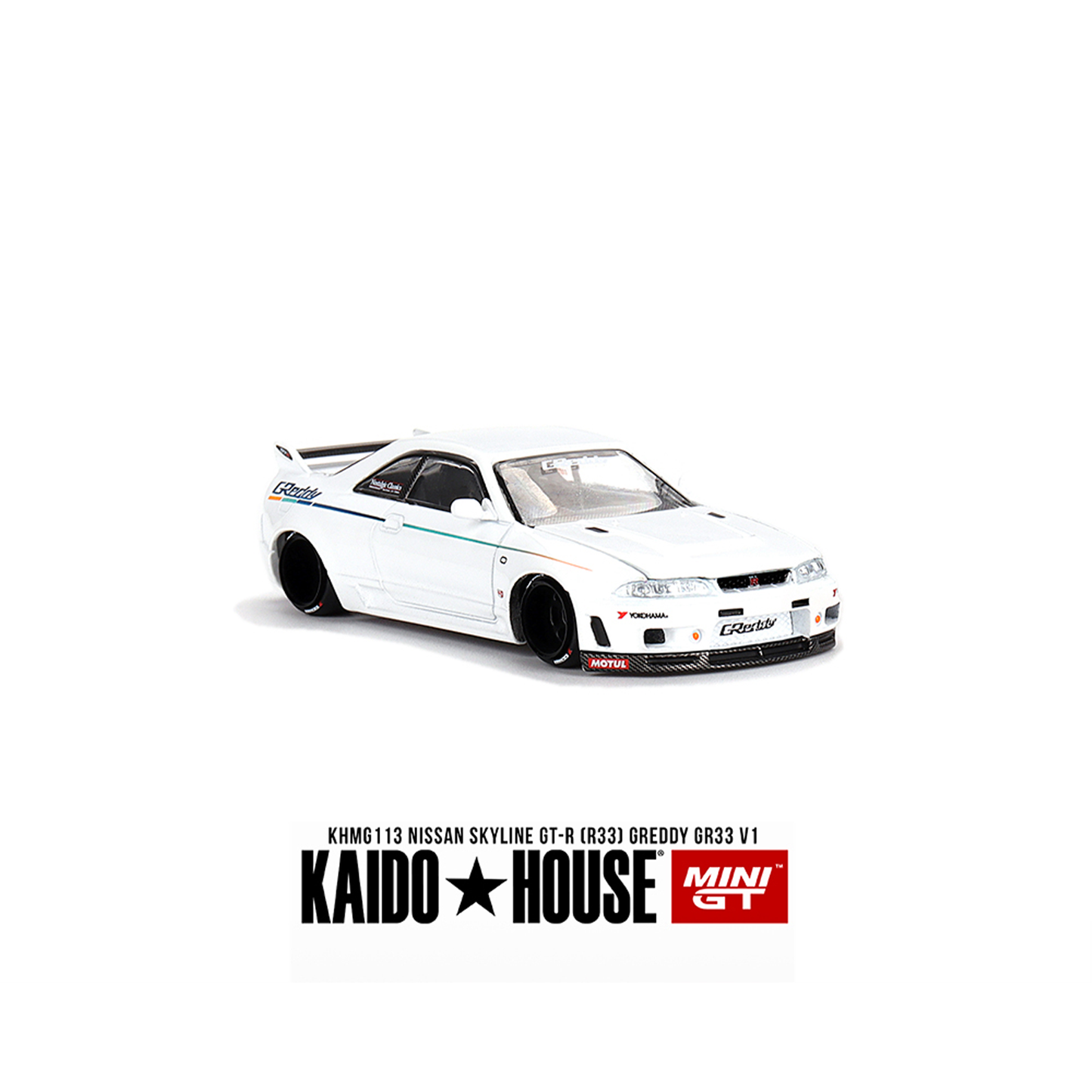 Kaido House X Mini GT Nissan Skyline GT-R R33 Greddy GR33 V1