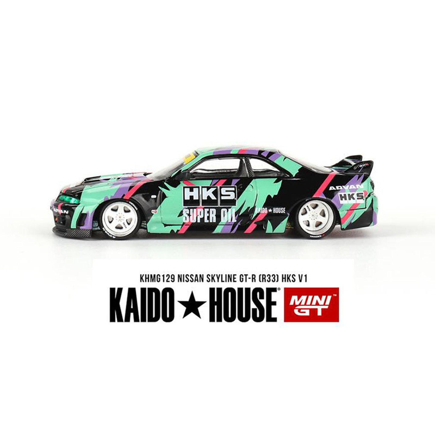 Kaido House X Mini GT Nissan Skyline GT-R R33 HKS V1