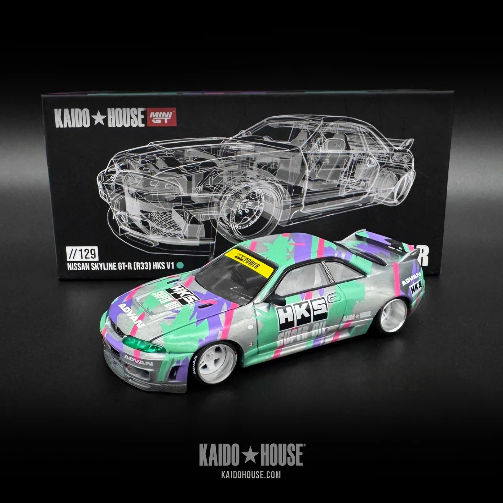 KAIDO★HOUSE HKS POWER GT-R(R33)V1 チェイスカー Kaido House Nissan Skyline GT-R R33 HKS V1 - CHASE
