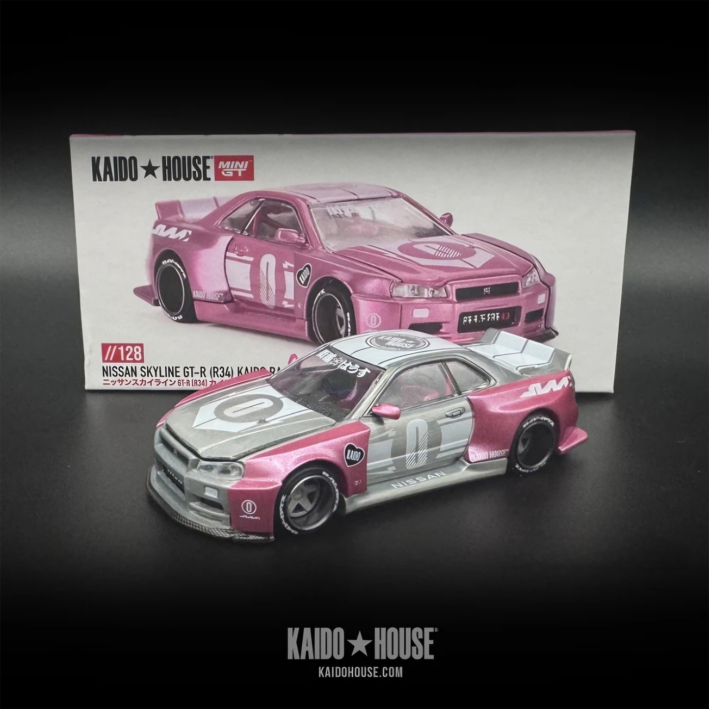 Kaido House X Mini GT Nissan Skyline GT-R R34 Kaido Racing Factory V1 - Chase