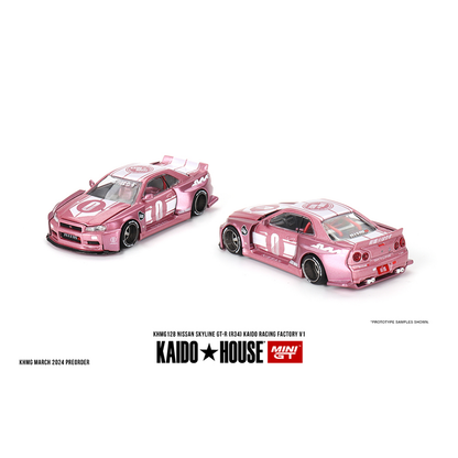 Kaido House X Mini GT Nissan Skyline GT-R R34 Kaido Racing Factory V1