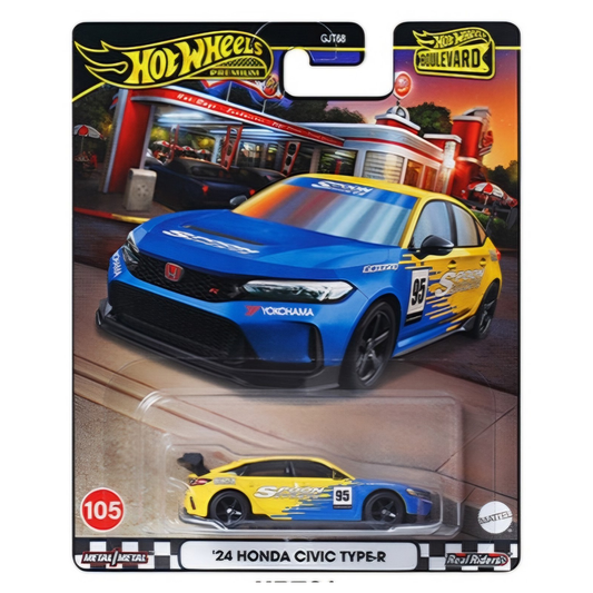 Hot Wheels Boulevard - '24 Honda Civic Type-R, Spoon Livery, #105