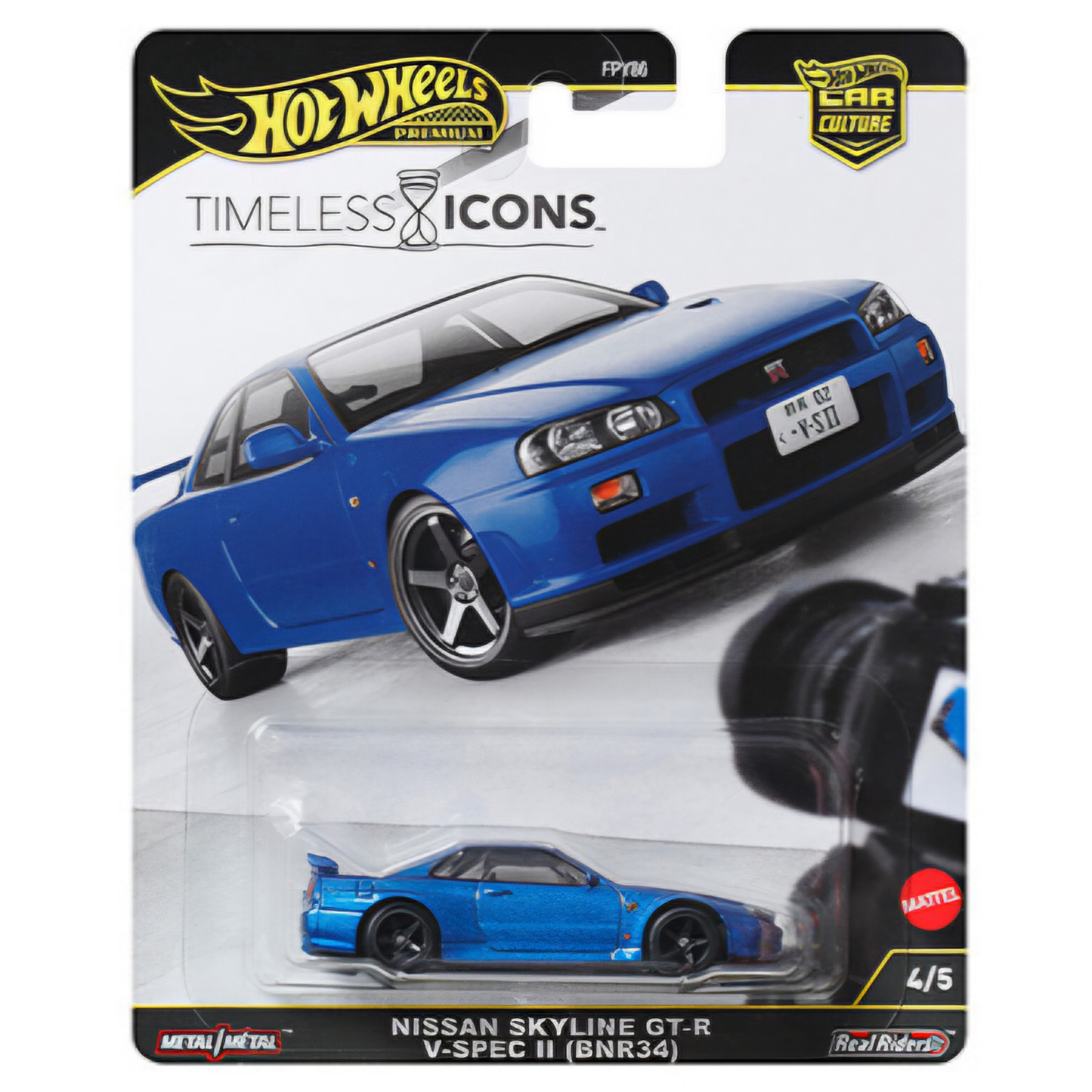 Hot Wheels Timeless Icons Nissan Skyline GT-R V-Spec II (BNR34)